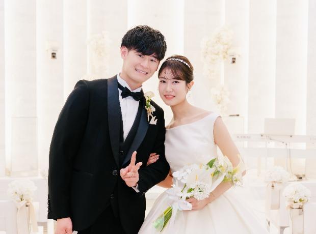 ゲストに感謝を伝えるパパママキッズ婚の挙式実例画像