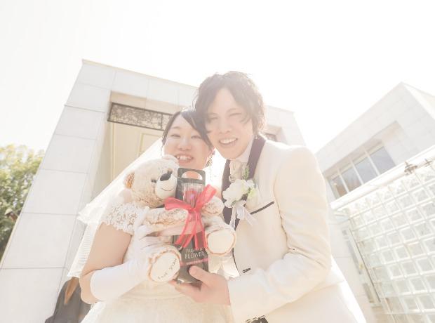 ふたりの「好き」と笑顔が詰まった結婚式の挙式実例画像