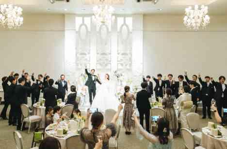 【歌】と【曲】が起こしたお二人らしい結婚式♪の披露宴画像