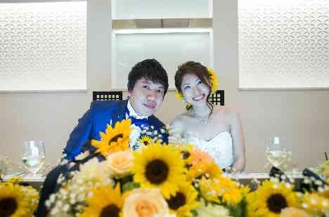 美女と野獣＆安室ちゃん　大好きが沢山詰まった結婚式の披露宴画像