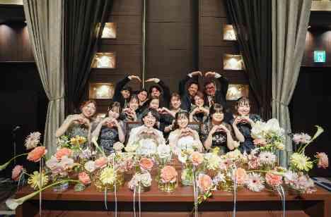 ふたりが最上級にかわいい！ポップな結婚式の披露宴画像