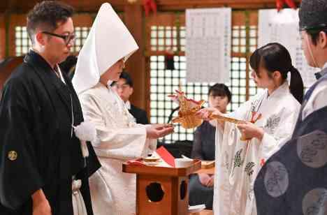 神前式×家族婚　大切な家族と紡ぐ飾らない結婚式の挙式画像
