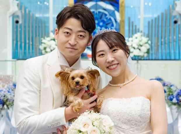 愛犬も一緒のオリジナルウェディング！の挙式実例画像