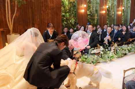 和も洋も、愛犬ちゃんも、お二人の憧れを叶えた1日！の挙式画像