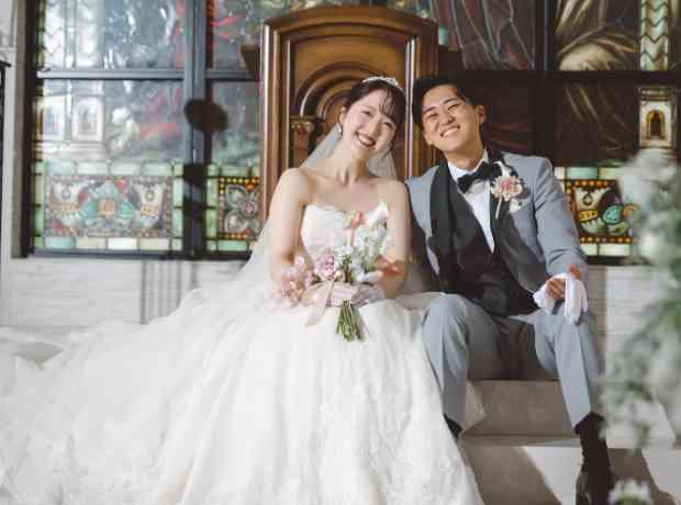 世界一【笑顔】が素敵な二人が創る結婚式の挙式実例画像