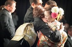 お腹の中のお子様と3人で迎えたハッピーウェディングの演出画像