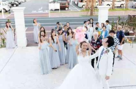 ~沖縄感満載Wedding~の挙式画像