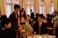 森で過ごすナチュラルなパーティの披露宴画像