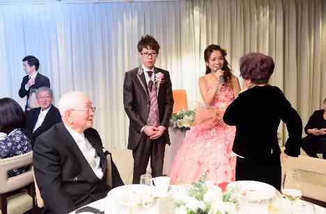 【アットホーム】ゲストみんなに感謝を伝える結婚式の演出画像
