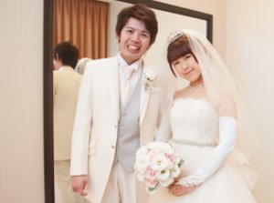 お2人の大好きを詰め込んだウエディングの挙式実例画像