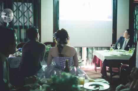プロの技が光る映像演出! こだわり満載の結婚式の演出画像