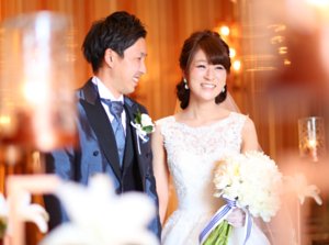 二人の名前にちなんでシマシマWEDDING☆の挙式実例画像