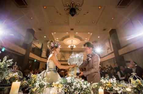 ナチュラルでお洒落な結婚式の演出画像