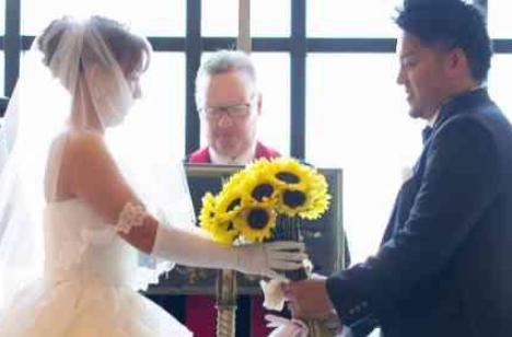みんなでわいわい楽しいweddingの挙式画像
