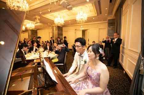 上質で大人なプライベートな結婚式だできましたの演出画像