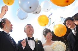 爽やかな風を感じる神戸らしいパーティーの演出画像