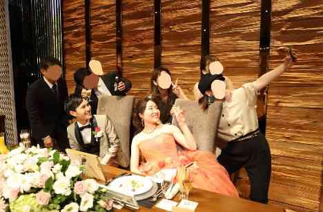 ゲストの方々とのat-home wedding ❤の演出画像
