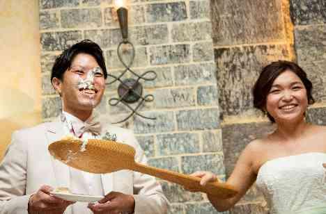 初デートの場所「奈良公園」での結婚式の披露宴画像