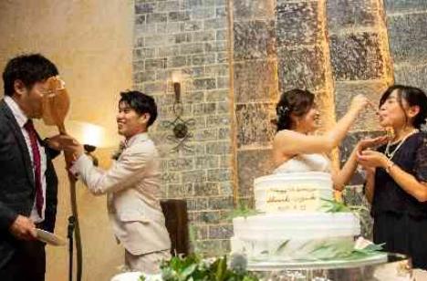 初デートの場所「奈良公園」での結婚式の演出画像