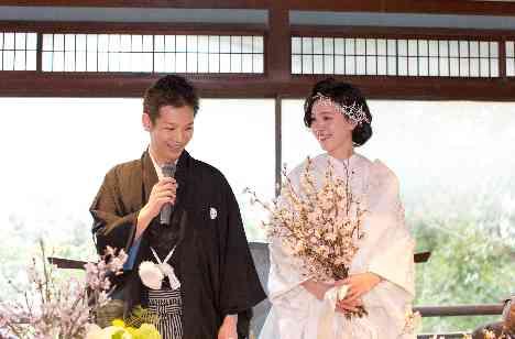 京都と桜をゲストと満喫する、笑顔満開のウエディングの披露宴画像