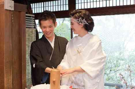 京都と桜をゲストと満喫する、笑顔満開のウエディングの演出画像