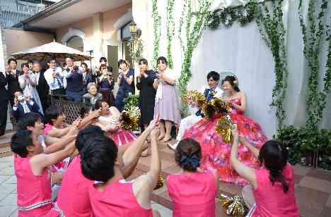 1日1組の結婚式の披露宴画像