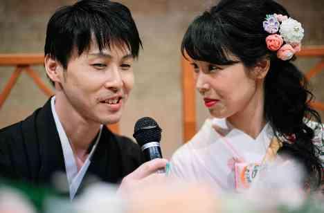 日本らしい和装でお過ごしいただく和やかな結婚式の演出画像