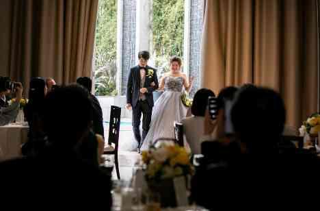 ペットも参加♪Natural Weddingの披露宴画像