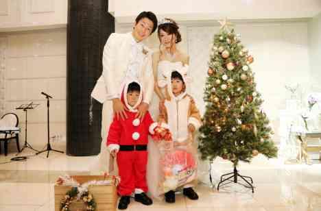 自分たちらしい「Christmaswedding」の演出画像