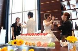 笑顔いっぱいのアフターパーティー!の披露宴画像