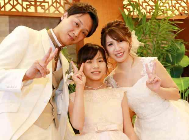 家族3人の絆の挙式実例画像