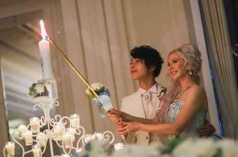 日本×フィンランドの文化を融合したWedding♡の演出画像