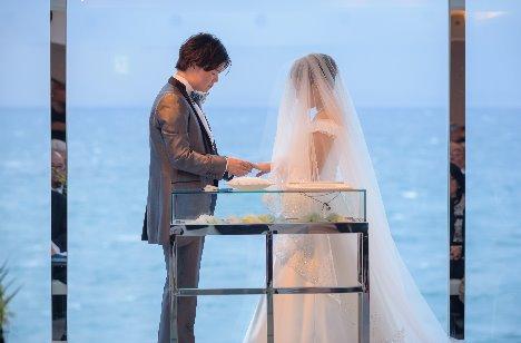 非日常の空間でゲストと一緒に愉しんだ最幸の結婚式!の挙式画像