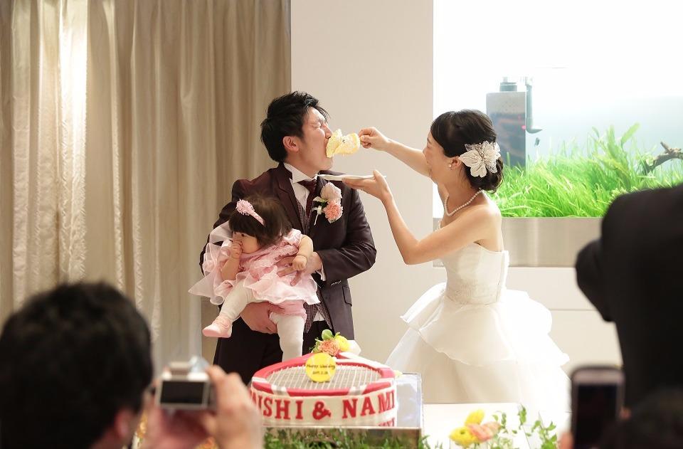 家族のあたたかさを感じた結婚式の披露宴画像