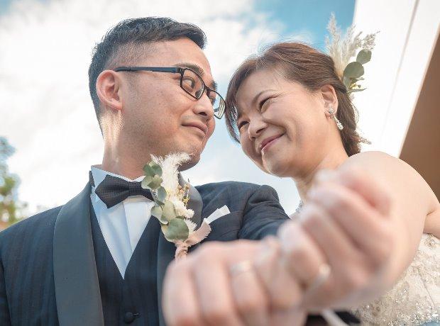 感謝、感激、 さけ 笑顔Weddingの挙式実例画像