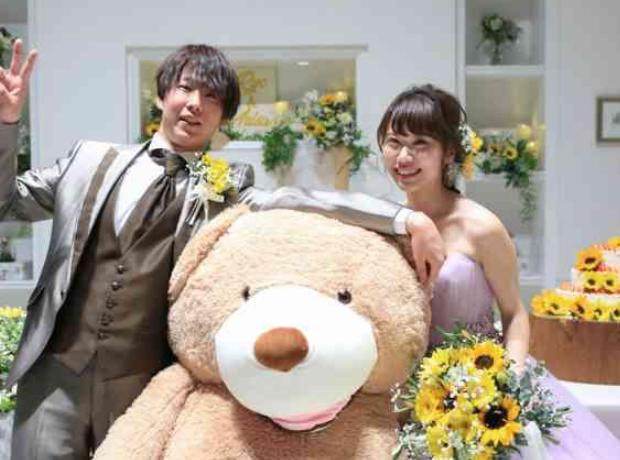 笑顔溢れるひまわりWEDDINGの挙式実例画像