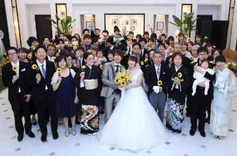 笑顔溢れるひまわりWEDDINGの演出画像