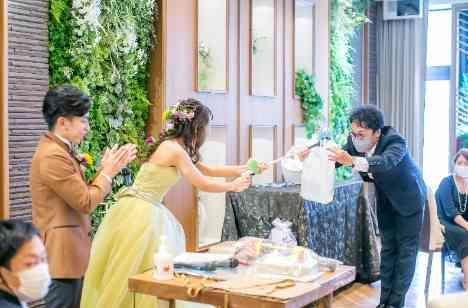 コロナに負けるな！！新しい結婚式の形の演出画像