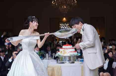 笑顔溢れるこだわりWEDDINGの披露宴画像