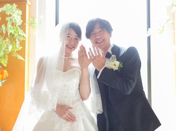 ふたりだけの結婚式 晴れやかな空が導くふたりの未来の挙式実例画像