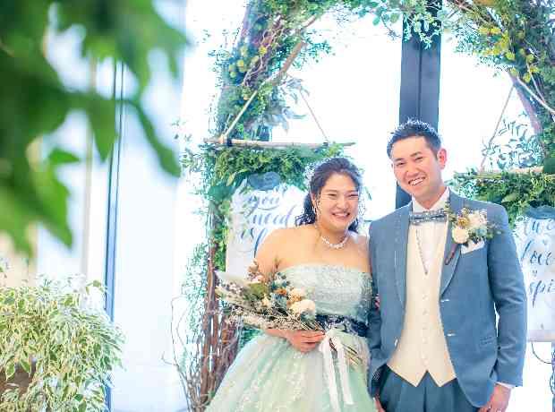 お子様参加のおふたりらしさ溢れるweddingの挙式実例画像