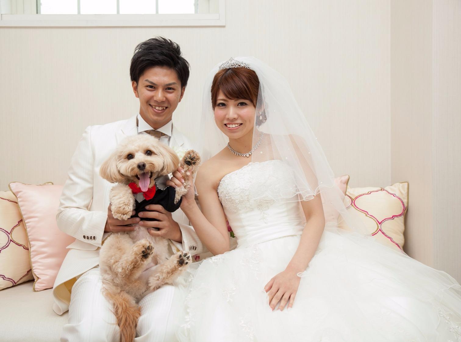 大切な家族も一緒に…♡の挙式実例画像
