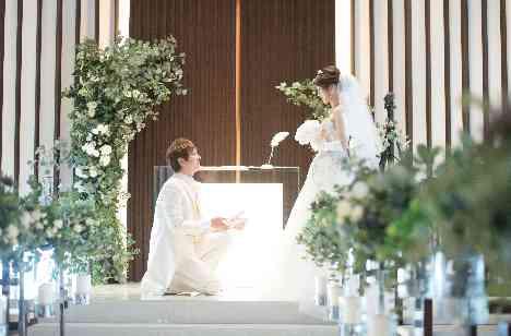 幸せの桃♡Weddingの挙式画像