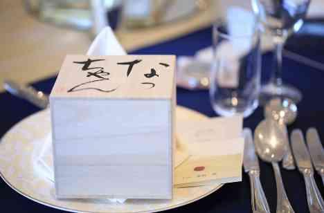 Navy＆Gold weddingの演出画像