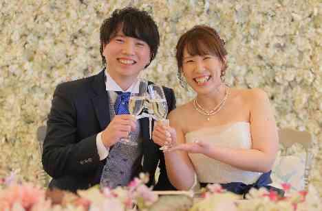 ティーパーティ風オリジナルweddingの披露宴画像