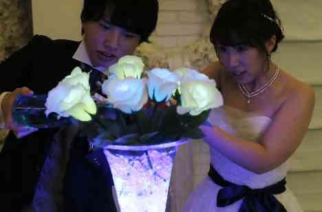 ティーパーティ風オリジナルweddingの演出画像