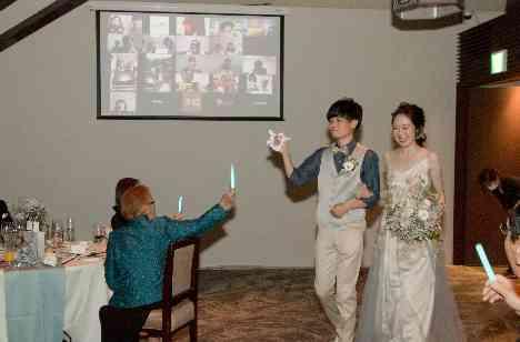 リアルの感動をオンラインでも 新時代の結婚式の演出画像