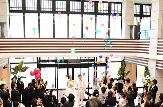 リゾートウェディングの演出画像