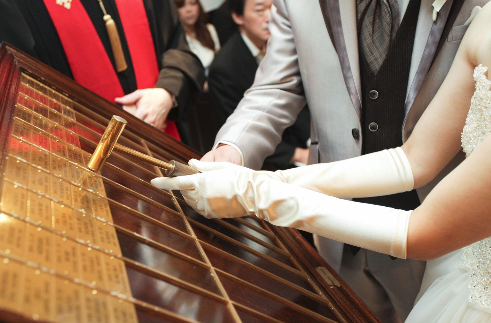 妊娠5ヶ月で挙げた準備期間超短縮結婚式の挙式画像