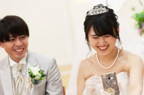 遠方から家族旅行も兼ねて結婚式ができましたの披露宴画像